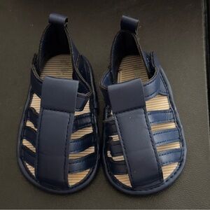 2/$6 Little Me Dark Blue Kids Sandals